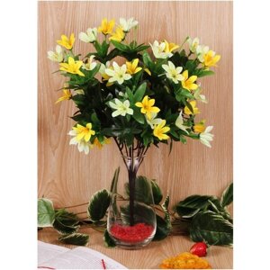 Искусственные цветы Крокусы 2 шт / Искусственные цветы для декора / Искусственные растения / Желтый
