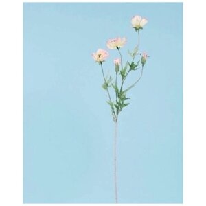 Искусственные цветы мак трёхцветковый розовый 69 см для декора