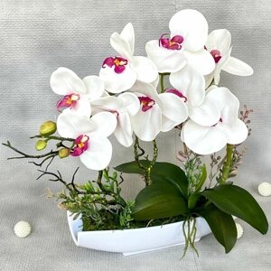Искусственные цветы Орхидея реалистичная Ладья