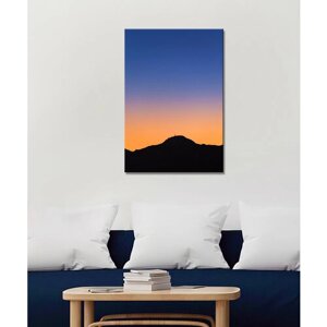 Картина/Картина на холсте для интерьера/Картина на стену/Картина для кухни/Турция Анталия горы закат небо 20х30