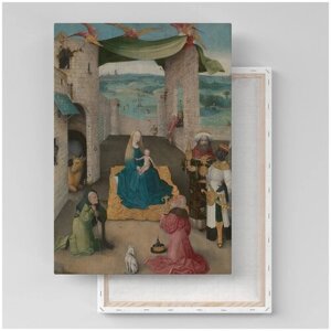Картина на холсте с подрамником / Jheronimus Bosch / Иероним Босх - Поклонение волхвов