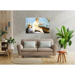 Картина на стену, "Гребля"картина на холсте интерьерная / панно 60 х 40 см