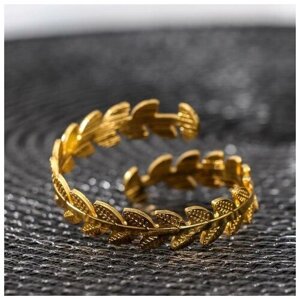 Кольцо для салфетки «Лоза», 4,52,5 см, цвет золотой