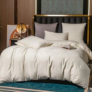 Комплект постельного белья Сатин Жаккард GC003, 1.5-спальное, 2 наволочки 50 х 70