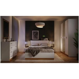 Комплект спальной мебели, спальня FRESCO с кроватью 160х200, с комодом