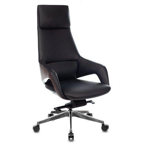 Компьютерное кресло Бюрократ DAO-2 для руководителя, обивка: натуральная кожа, цвет: черный