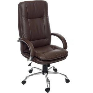 Компьютерное кресло Роскресла Импульс-2 офисное, обивка: экокожа, цвет: коричневый