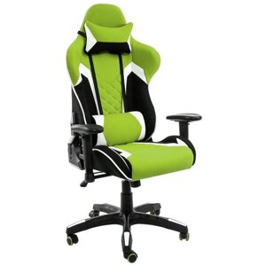 Компьютерное кресло Woodville Prime игровое, обивка: текстиль, цвет: черный/зеленый