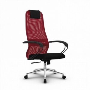 Компьютерное офисное кресло Metta SU-BP-8 CН 3 Красное/Черное