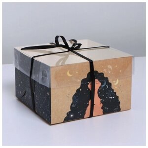 Коробка для капкейка «Медитация», 16 16 10 см
