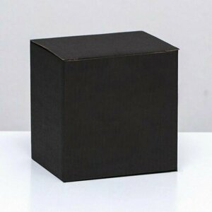 Коробка под кружку, без окна, черная 12 х 9,5 х 12 см