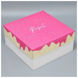 Коробка под торт «Present», 31 х 31 х 15 см