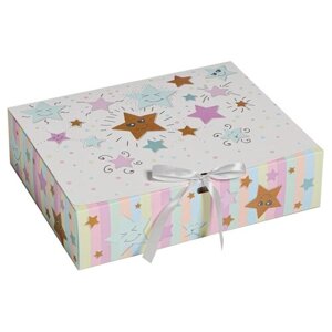 Коробка подарочная Дарите счастье «Счастье», 31х9х24.5 см, разноцветный