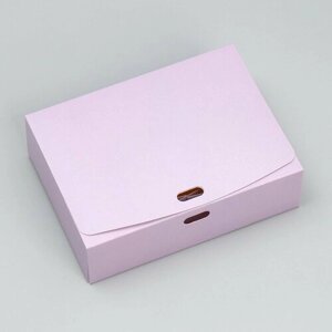 Коробка подарочная складная, упаковка, «Лавандовая», 16.5 х 12.5 х 5 см, без ленты