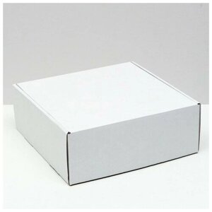 Коробка самосборная, белая, 25 х 25 х 9,5 см 5 шт