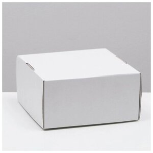 Коробка самосборная, крафт, белая, 23 х 23 х 12 см .5 шт.