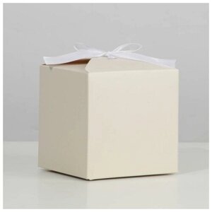Коробка складная «Бежевая», 12 12 12 см