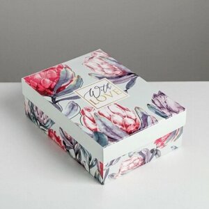 Коробка складная «Цветочная», 21 15 7 см