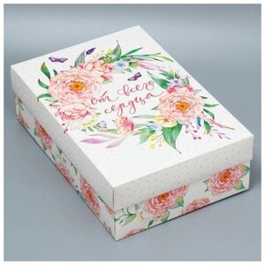 Коробка складная «Цветы», 30 20 9 см