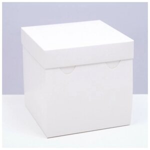 Коробка складная, крышка-дно, белая, 15 х 15 х 15 см. В наборе 5шт.