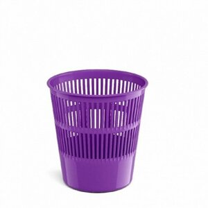 Корзина для бумаг и мусора ErichKrause Vivid, 9 литров, пластик, сетчатая, фиолетовая (комплект из 7 шт)