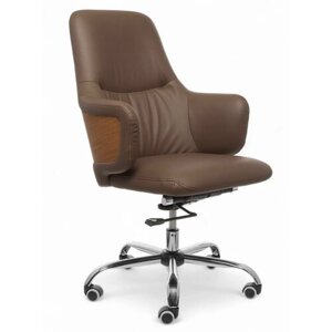 Кресло компьютерное / Офисное кресло Feliz, коричневый на колесиках
