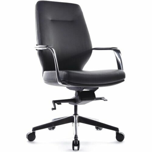Кресло руководителя Riva Design В1711 Чёрный (A8) натуральная кожа 68*68*102-108