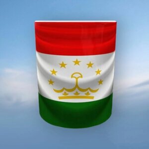 Кружка для чая с принтом " Флаг Таджикистана" 330мл
