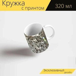 Кружка с рисунком, принтом "Дерево, ствол, природа" 320 мл.