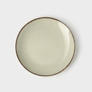 Kutahya Porselen Тарелка Pearl, d=25 см, цвет мятный, фарфор