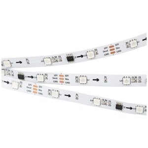 Лента SPI-5000-5060-30 12V cx3 RGB (10mm, 7.2W/m, IP20) (arlight, открытый, IP20)