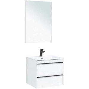 Мебель для ванной Aquanet Lino 60 белый матовый