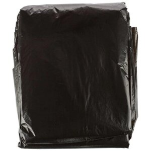 Мешки для мусора на 200 л черные (ПВД, 35 мкм, в упаковке 50 штук, 90х130 см)