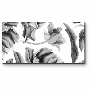 Модульная картина Цветы жарких тропиков 130x65