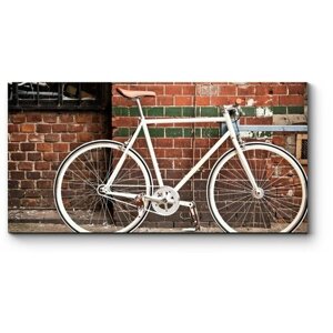 Модульная картина Ретро-стильный велоспорт в городе180x90