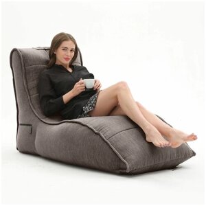 Мягкое кресло-лежак для отдыха дома aLounge - Avatar Sofa - Hot Chocolate (шенилл, шоколадный) - современная бескаркасная мягкая мебель