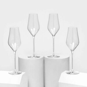 Набор бокалов для шампанского BALLET, 310 мл, хрустальное стекло, 4 шт