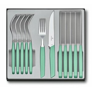 Набор из 12 столовых принадлежностей VICTORINOX Swiss Modern: 6 столовых ножей, 6 вилок, 6.9096.12W41.12