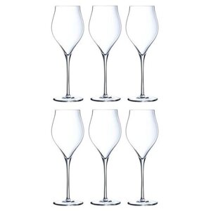 Набор из 6 бокалов для шампанского Exaltation 300 мл, хрустальное стекло, Chef and Sommelier, Франция, Q1151