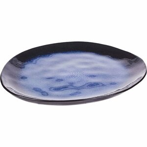 Набор из 6 тарелок "Sapphire", 20,5х17,5 см, синий, черный, керамика, Cosy&Trendy, 8642121