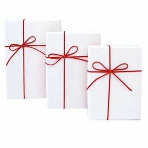 Набор подарочных коробок "Бело-красный"23*16*9,5 см), 3 шт.