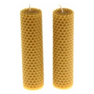Набор свечей из вощины медовая 13 см, 2 шт 1251684