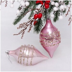 Набор украшений SHINE "Star Thread" 13,8х6,5 см (2 шт. rose pink/baby pink