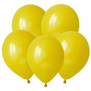 Набор воздушных шаров Желтый, Пастель / Yellow, 10 дюймов (25 см), 100 штук