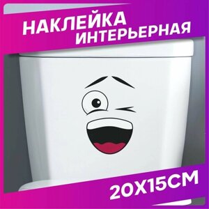 Наклейка на унитаз интерьерная Приколы