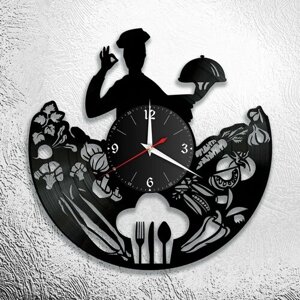 Настенные часы с тематикой кухни, кухонные часы