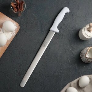 Нож для бисквита, ровный край, ручка пластик, рабочая поверхность 30 см (12"толщина лезвия 2 мм