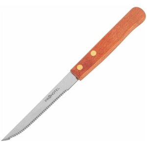 Нож для стейка Prohotel 20/10см, нерж. сталь, дерево