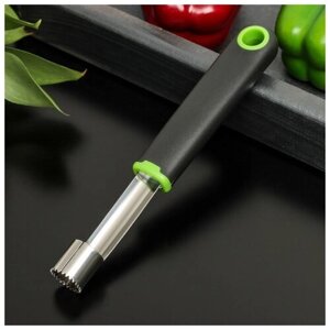 Нож для удаления сердцевины Доляна Lime, 202 см, цвет чёрно-зелёный