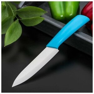 Нож кухонный керамический «Симпл», лезвие 12,5 см, ручка soft touch, цвет микс
